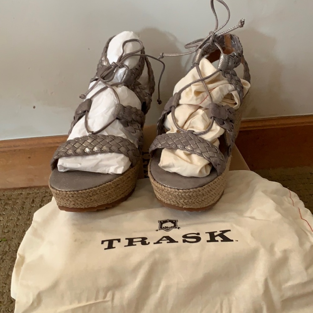 Womens Trask Patrice Espadrille platform sandals
